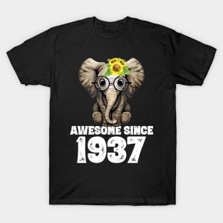 Awesome since 1937 83 Years Old Bday Gift 83th Birthday T-Shirt